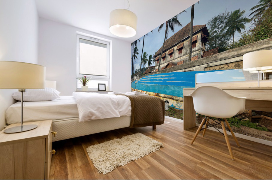 Living by the Beach Mural print