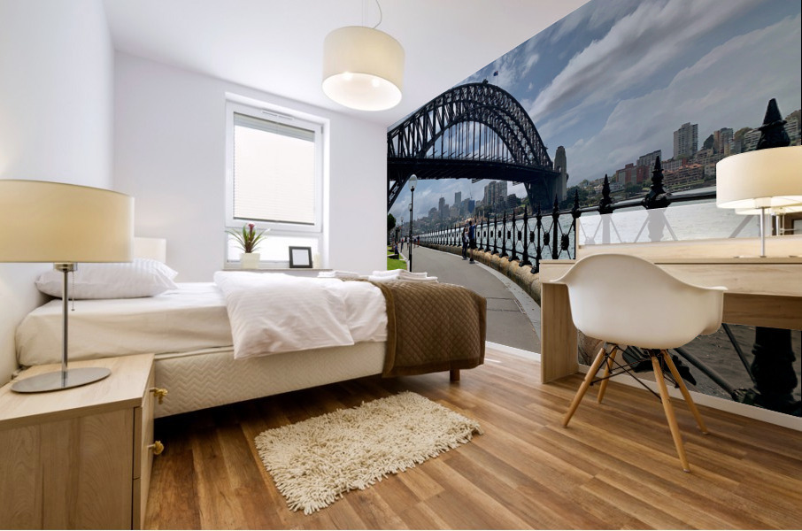 Road to Sydney Harbour Bridge Mural print