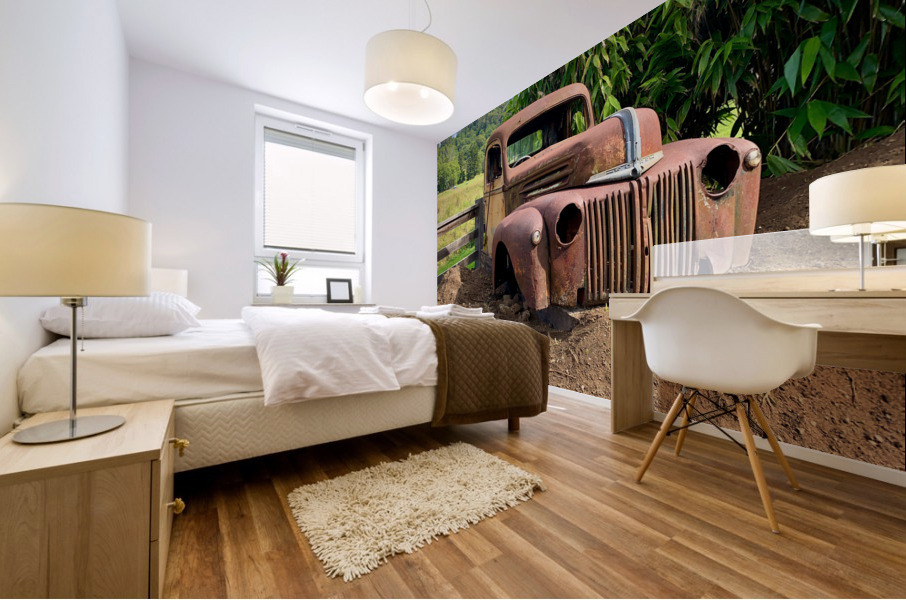 Old Truck Frame Mural print