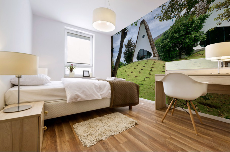 Triangle Shaped Coffee Museum 2 Mural print