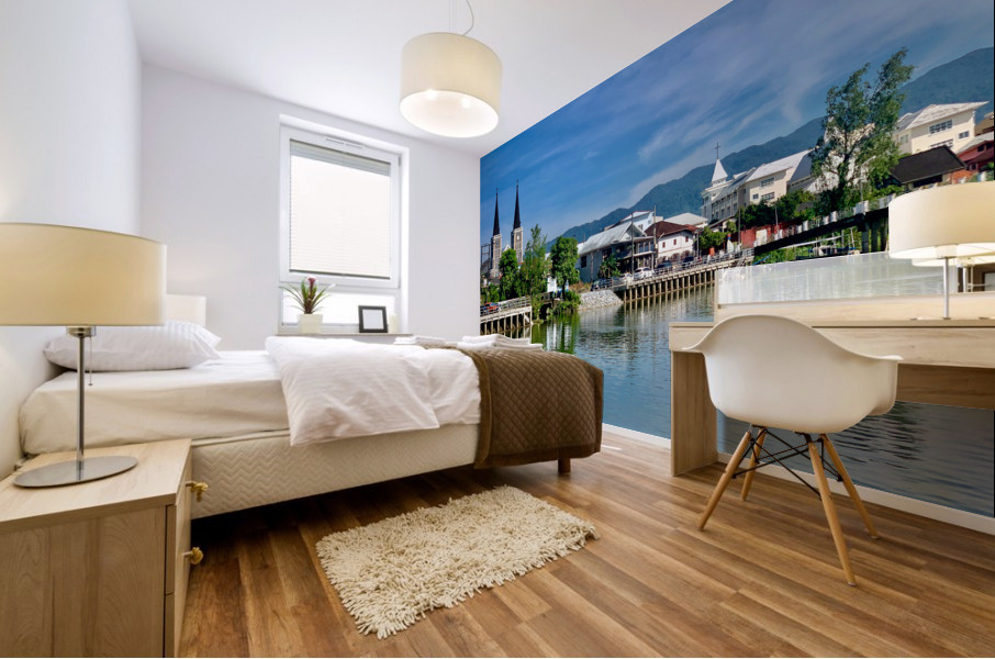 View of the Chanthaburi Cathedral Mural print