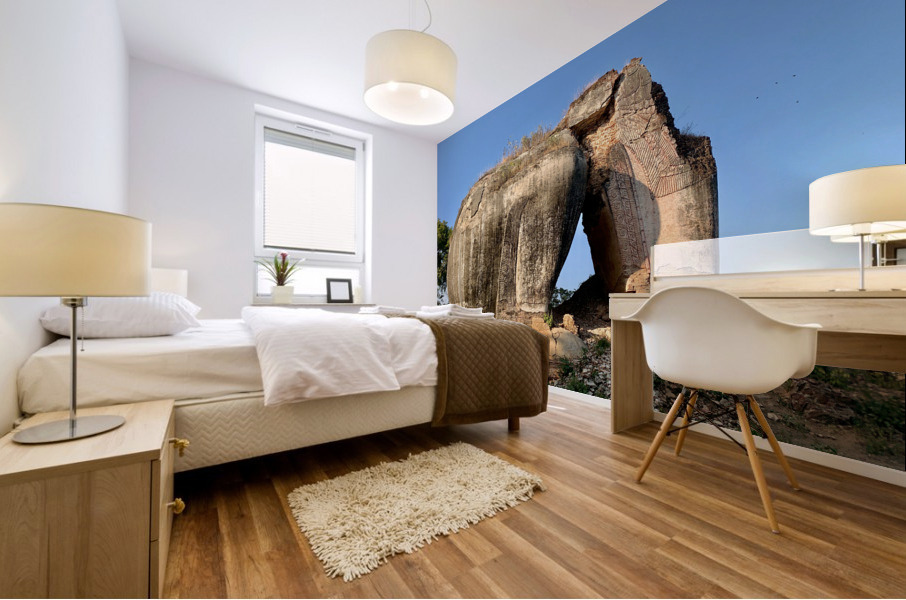 Mingun Pahtodawgyi Elephant Rock Impression murale