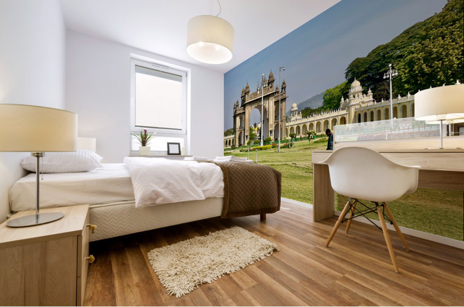 Mysore Palace Courtyard Mural print