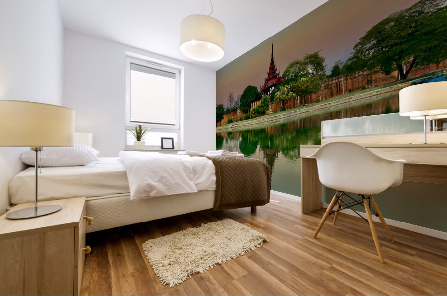 Reflections of Mandalay 2 Mural print