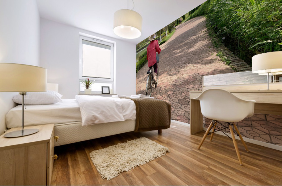 The Bike Path Mural print