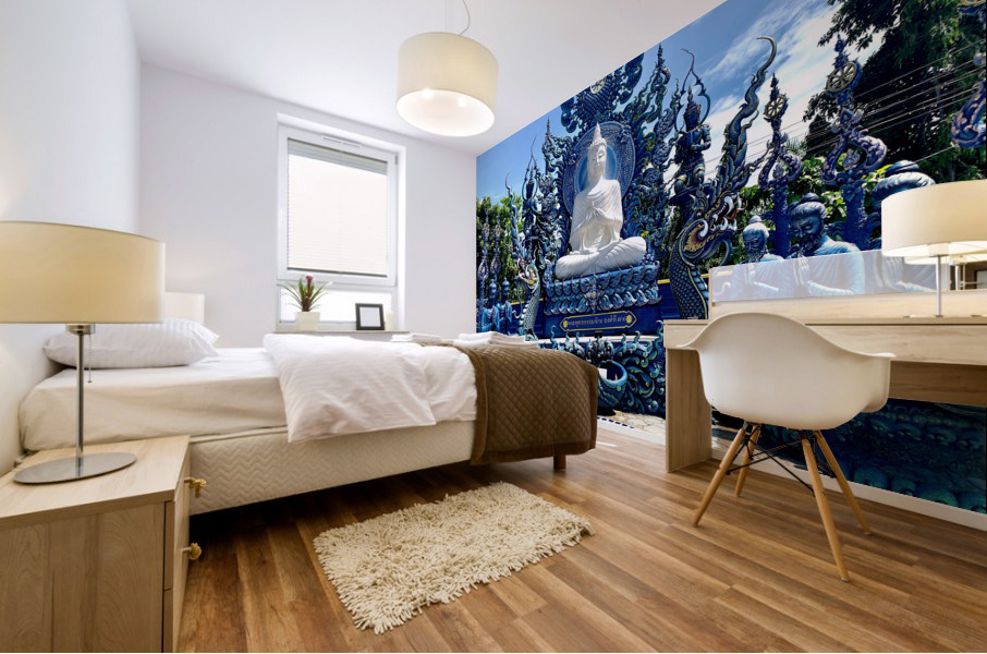 Wat Rong Suea Ten Blue Temple 1 Mural print