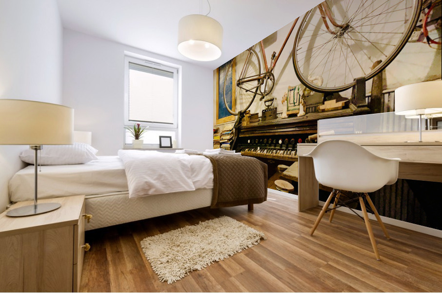 Cute Cafe Artifacts Impression murale