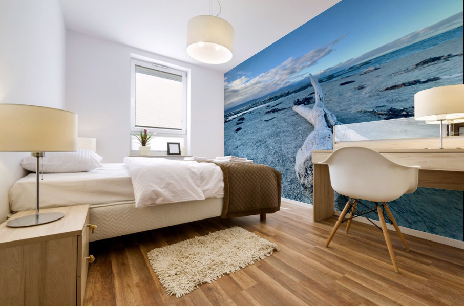 Broken Wood Perspective Mural print