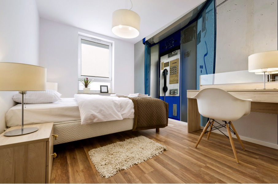 Old Payphone Mural print