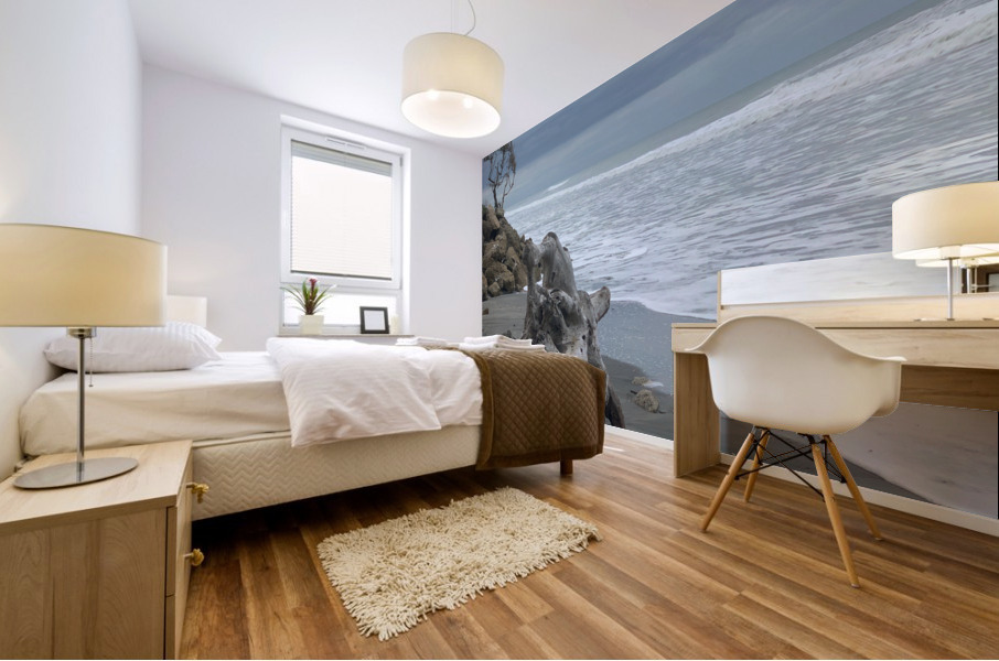 Dark Beach Mural print