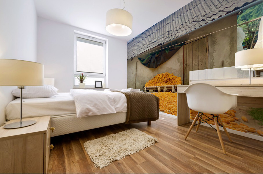 Dry Corn House Mural print