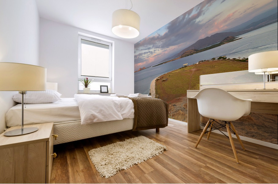 Rounded Beach Mural print