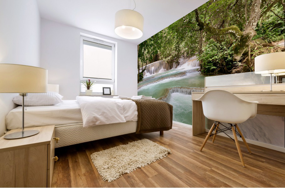 Kuang Si Waterfalls 5 Mural print