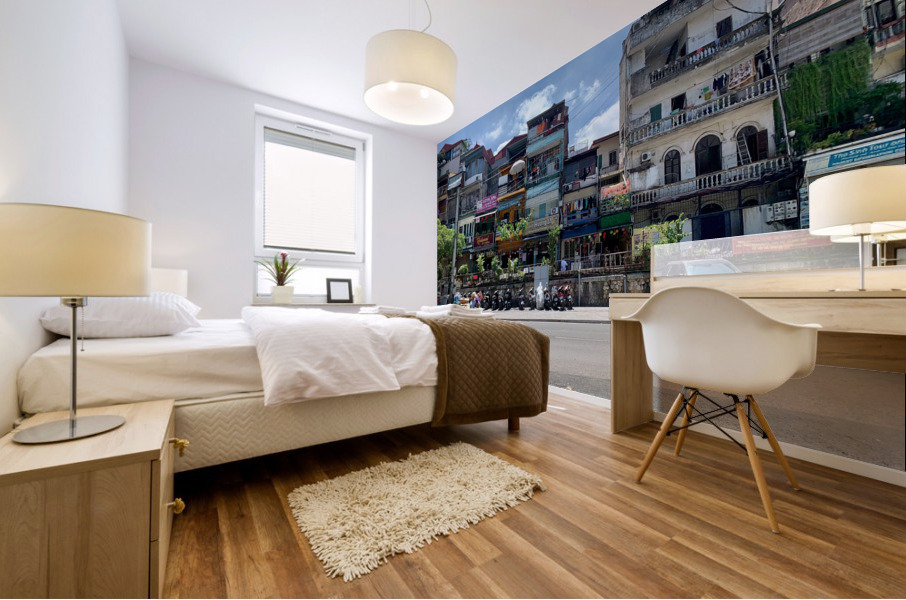 Quick Motorbike Delivery Mural print