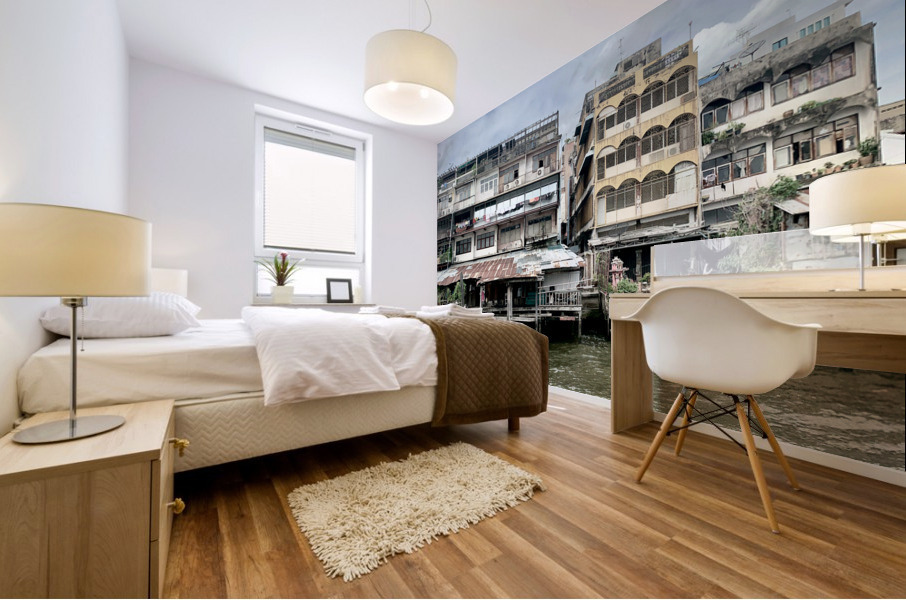 Balconies on the Water 3 Mural print