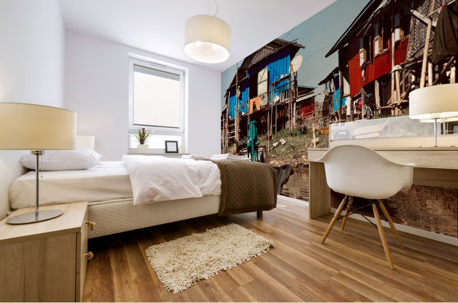 Inle Lake Reflections 6 Mural print