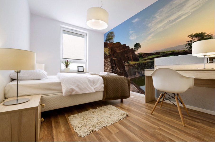 Sunrise on Top of Sigiriya Sri Lanka 1 Mural print
