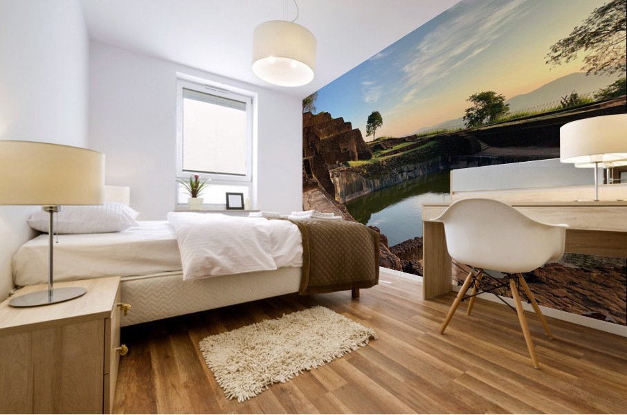 Sunrise on Top of Sigiriya Sri Lanka 8 Mural print