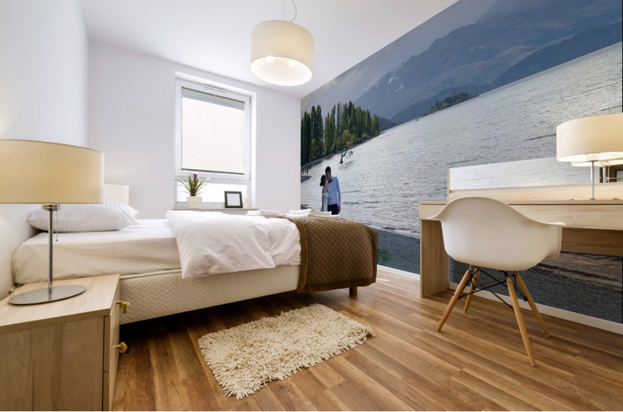 Newlyweds by the Wanaka Tree Impression murale