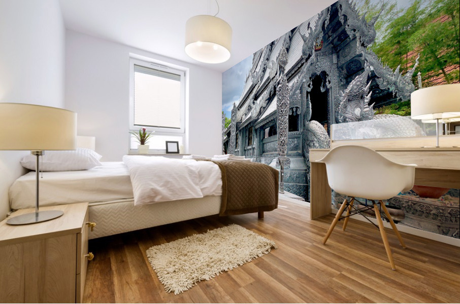 The Silver Temple Wat Sri Suphan Chiang Mai Thailand Mural print