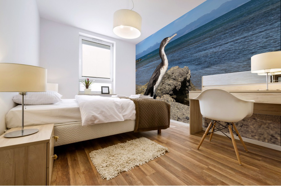 Bird Looking Straight Ahead Mural print