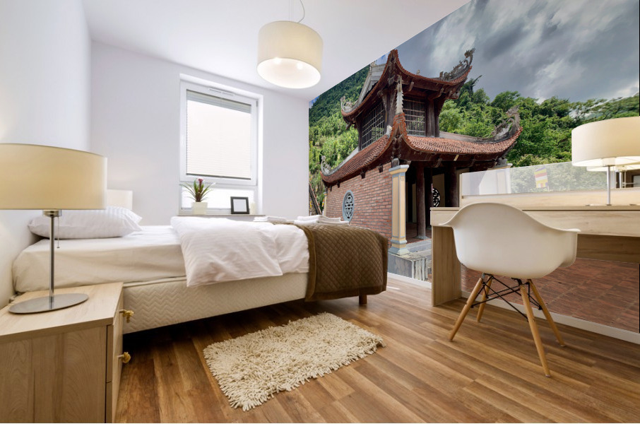 Buddhist Temple Vietnam Mural print