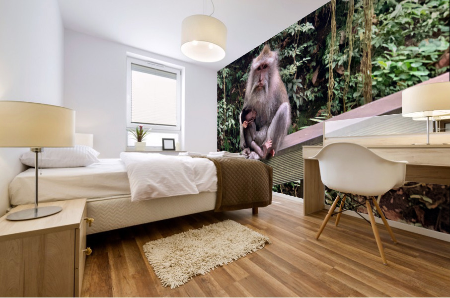 Mama Monkey Mural print