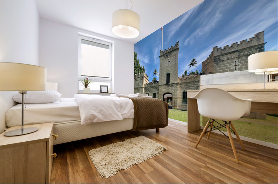 Iolani Barracks Hawaii Mural print