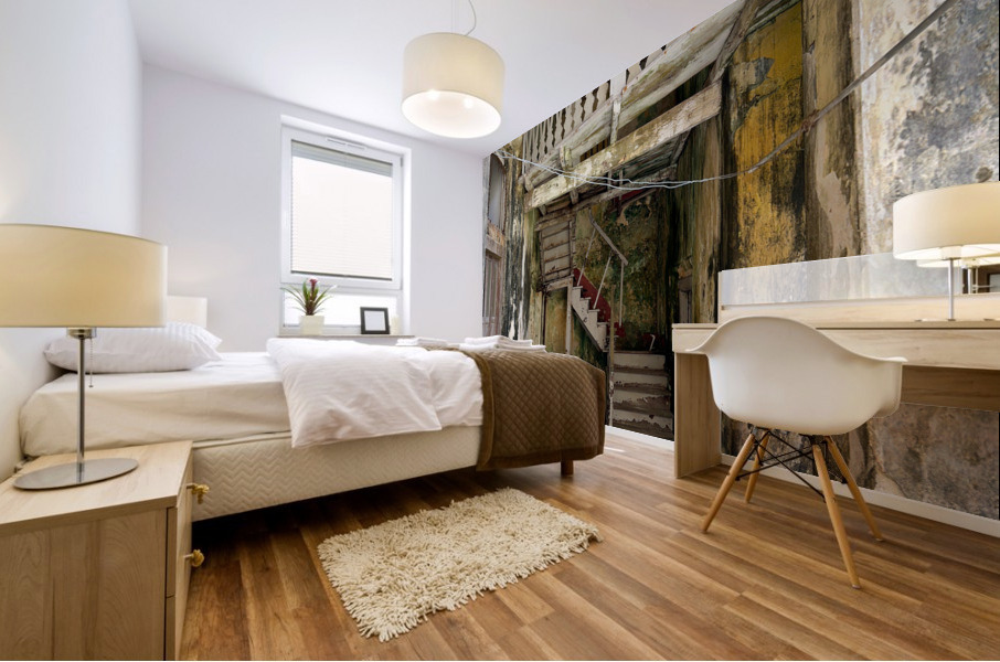 Old Staircase Mural print