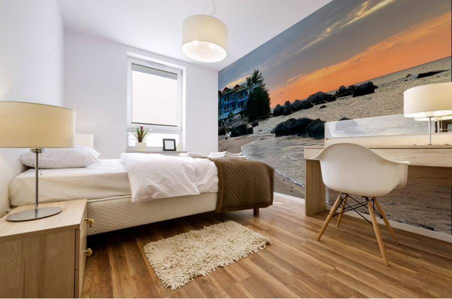 Sunset Resorts Mural print