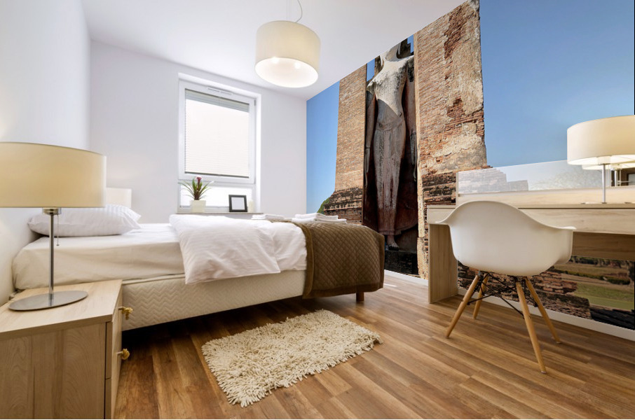 Wat Mahathat Temple Old Sukhothai Thailand 2 Mural print