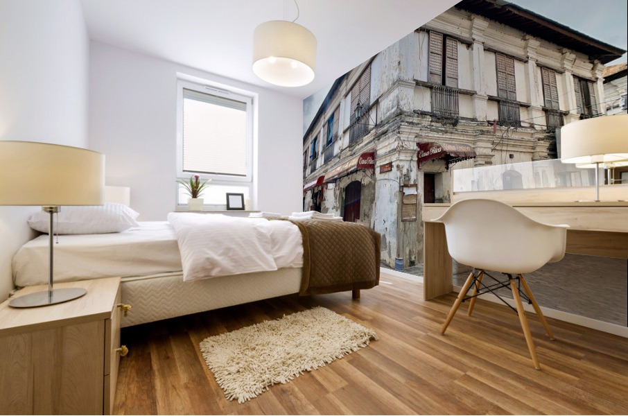 Vigan Street Corner Philippines Mural print