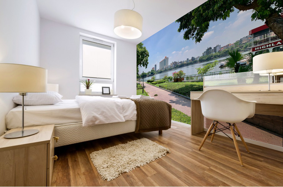 View on the Lake in Hanoi Mural print