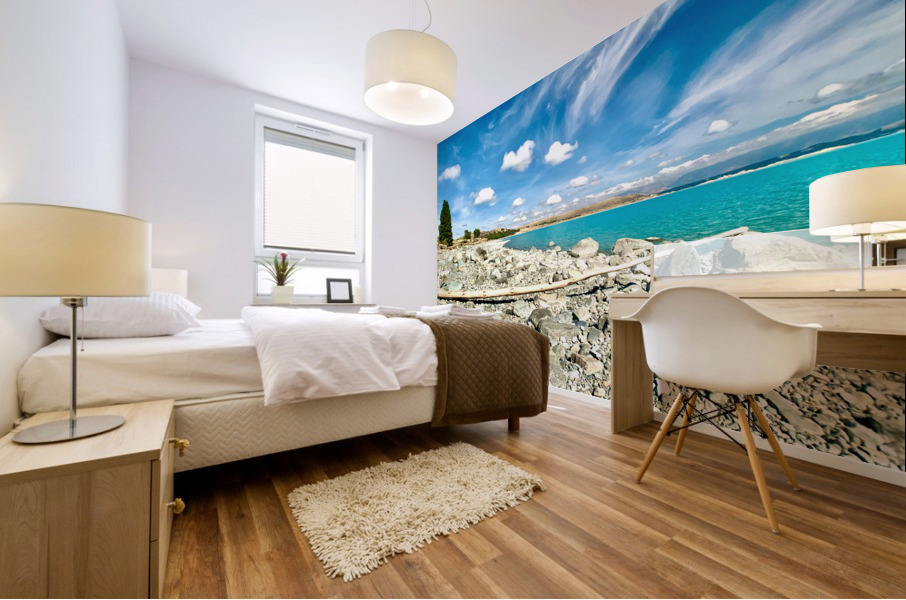 Dead Wood in Front of the Lake Mural print