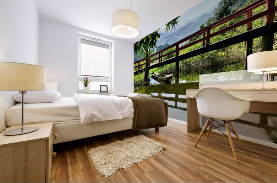 Little Bridge Reflections Mural print