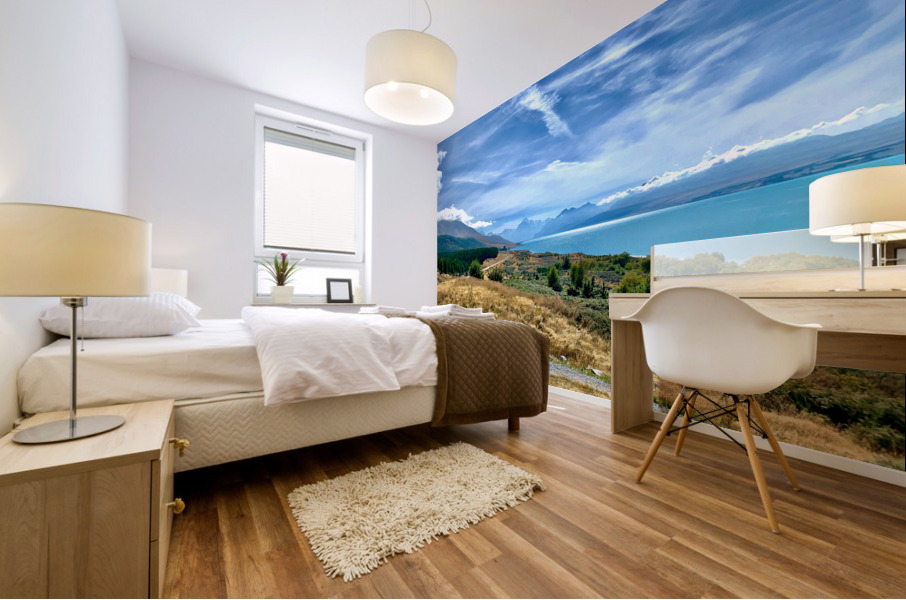 Lake Pukaki New Zealand Mural print