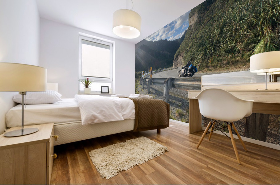 Riding in the Mountains Mural print