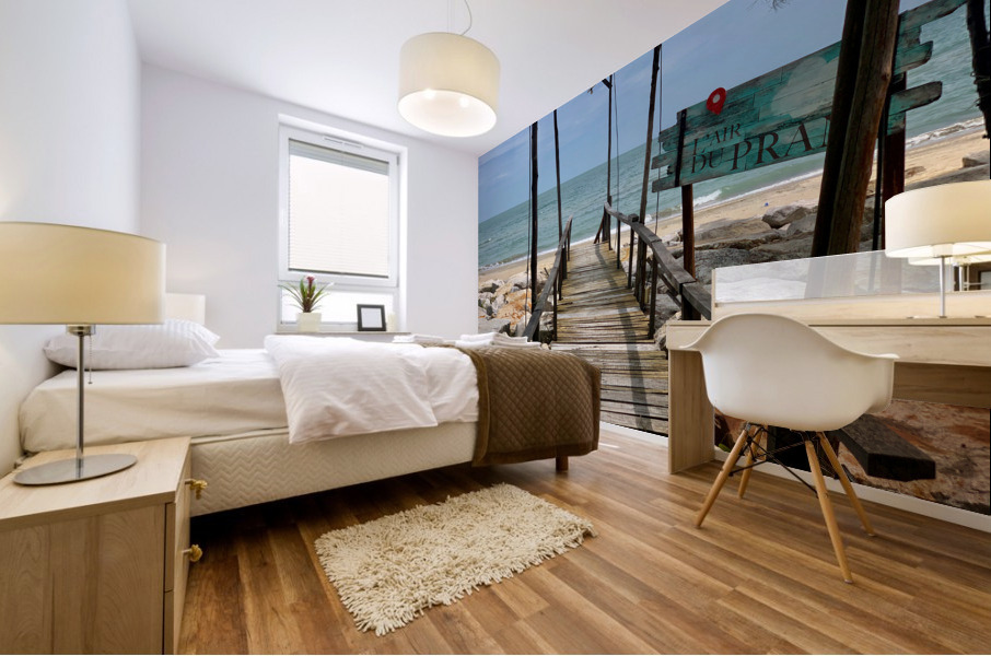 Walk to the Beach Mural print