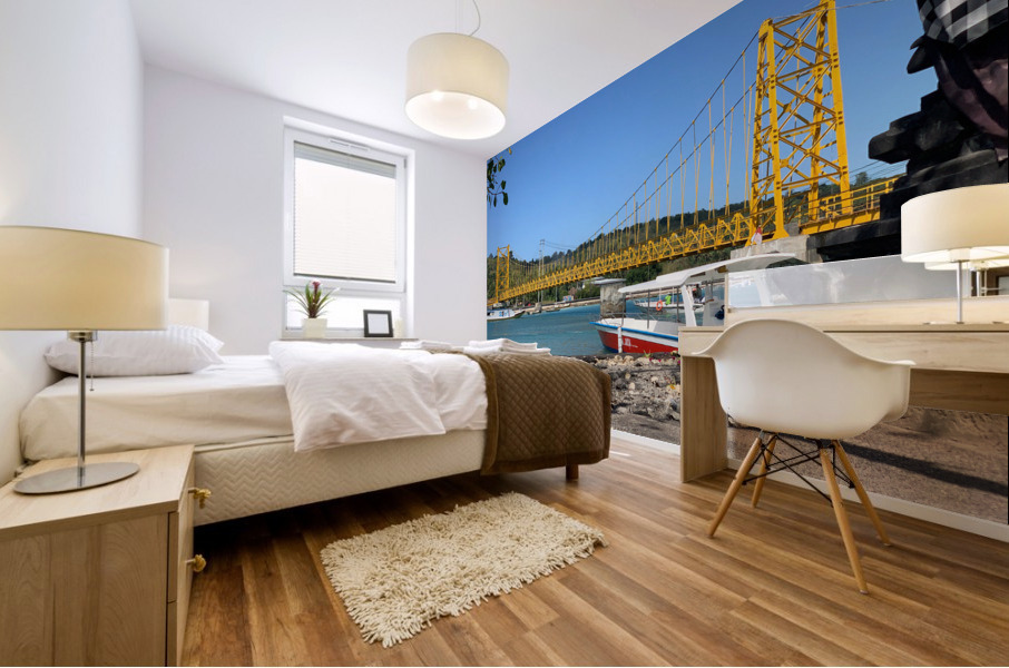 The Yellow Bridge Nusa Lembongan Indonesia Mural print