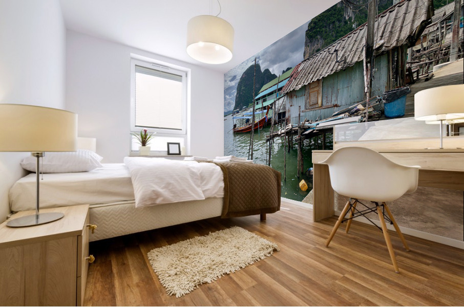 Koh Panyee Floating Village Thailand 2 Mural print