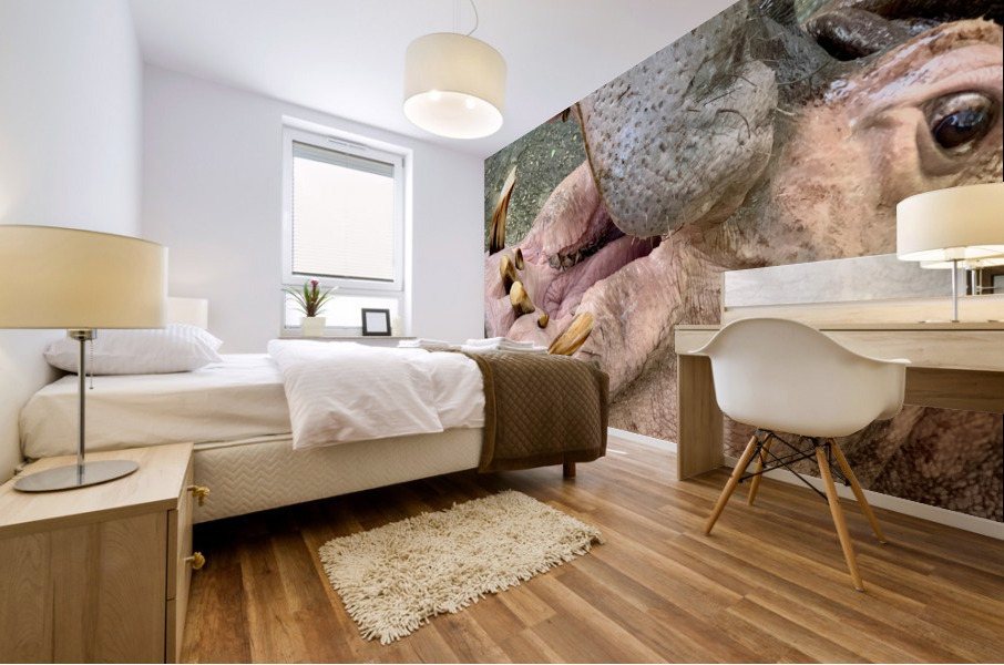 Hippos Teeth Mural print