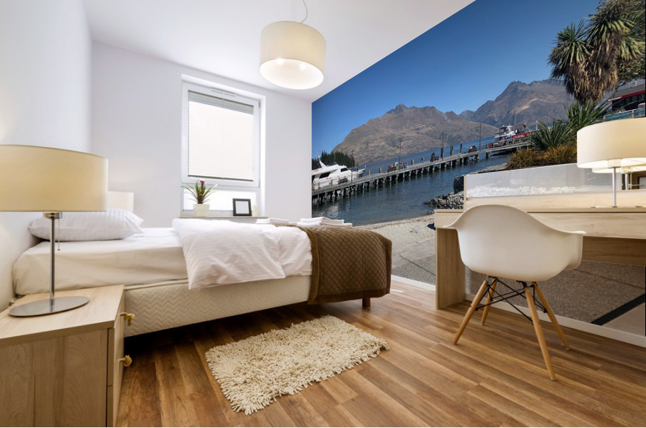 Queenstown Lake New Zealand Mural print