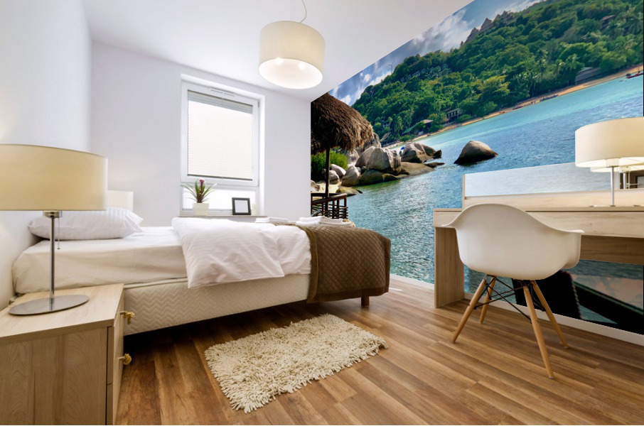 View on Chalok Bay Koh Tao Mural print