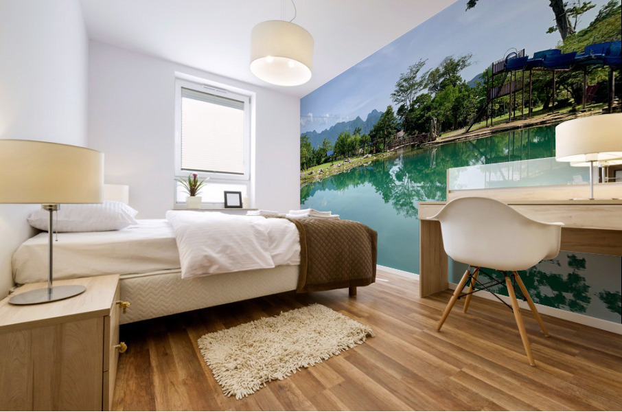 Blue Lagoons Laos Mural print