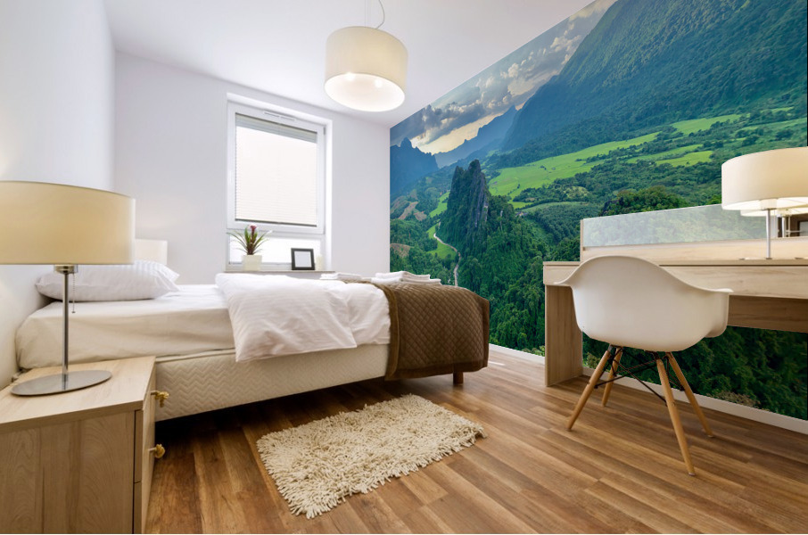 Nam Xay Viewpoint Vang Vieng Laos 1 Mural print