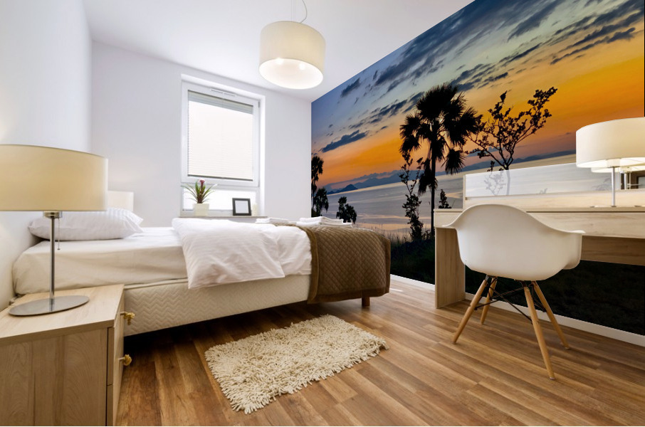 Sunset Over the Flores Sea Indonesia 5 Mural print
