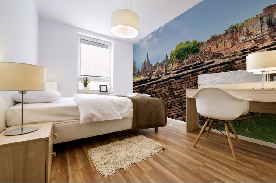 Ayutthaya Historical Park Temples 8 Mural print