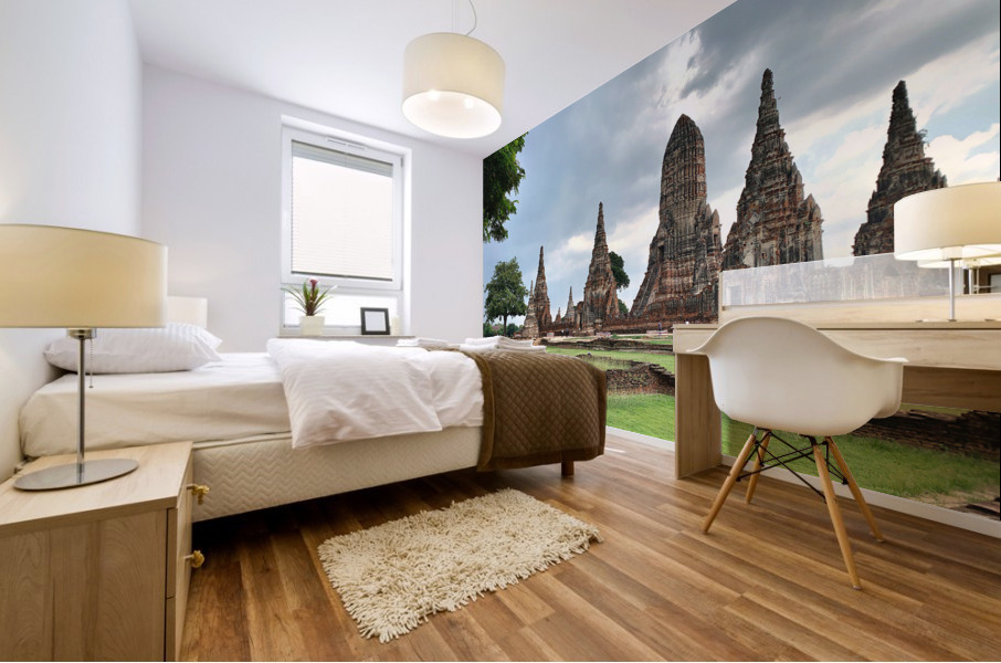 Ayutthaya Historical Park Temples 3 Mural print