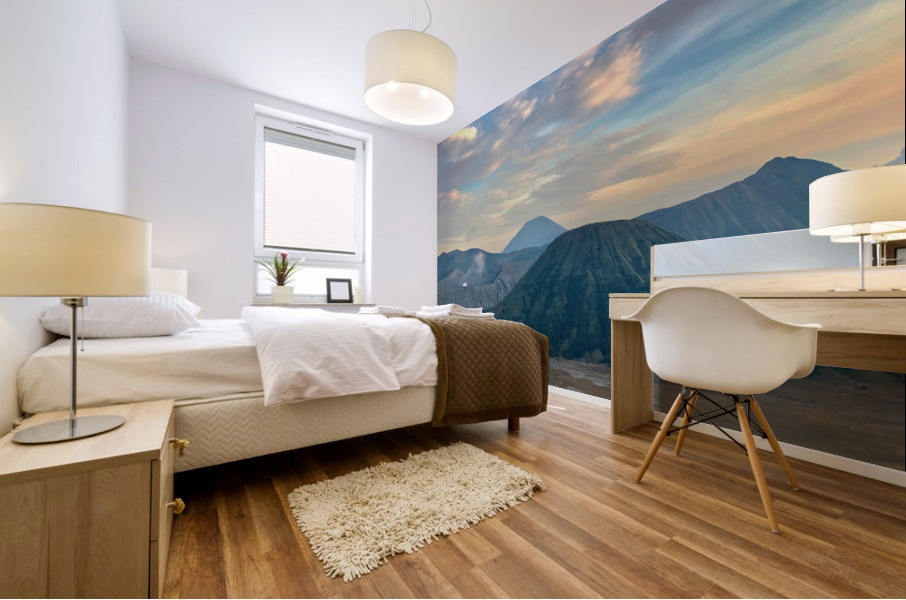 Mount Bromo at Sunset Indonesia Mural print