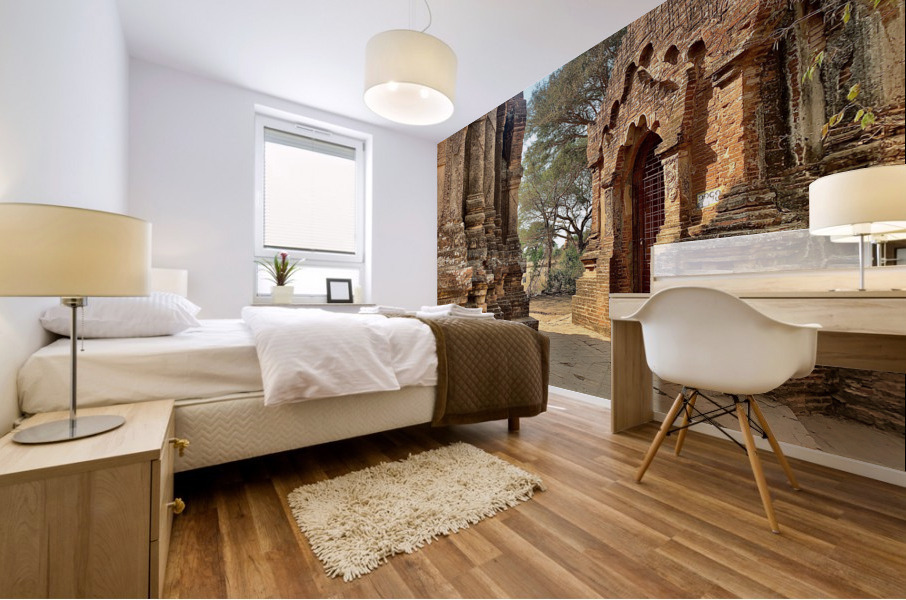 Myanmar Temple Mural print